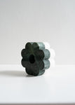 Verde Alpi Marble Flower Candleholder | BRANIK | SAMPLE (very tiny imperfection on edge of flower shape)