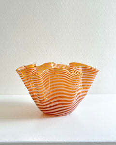 Salty Caramel Swirl Handblown Sweetie Bowl