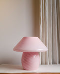 Rare Very Large 1970s Vintage Murano Mushroom Lamp 40cm