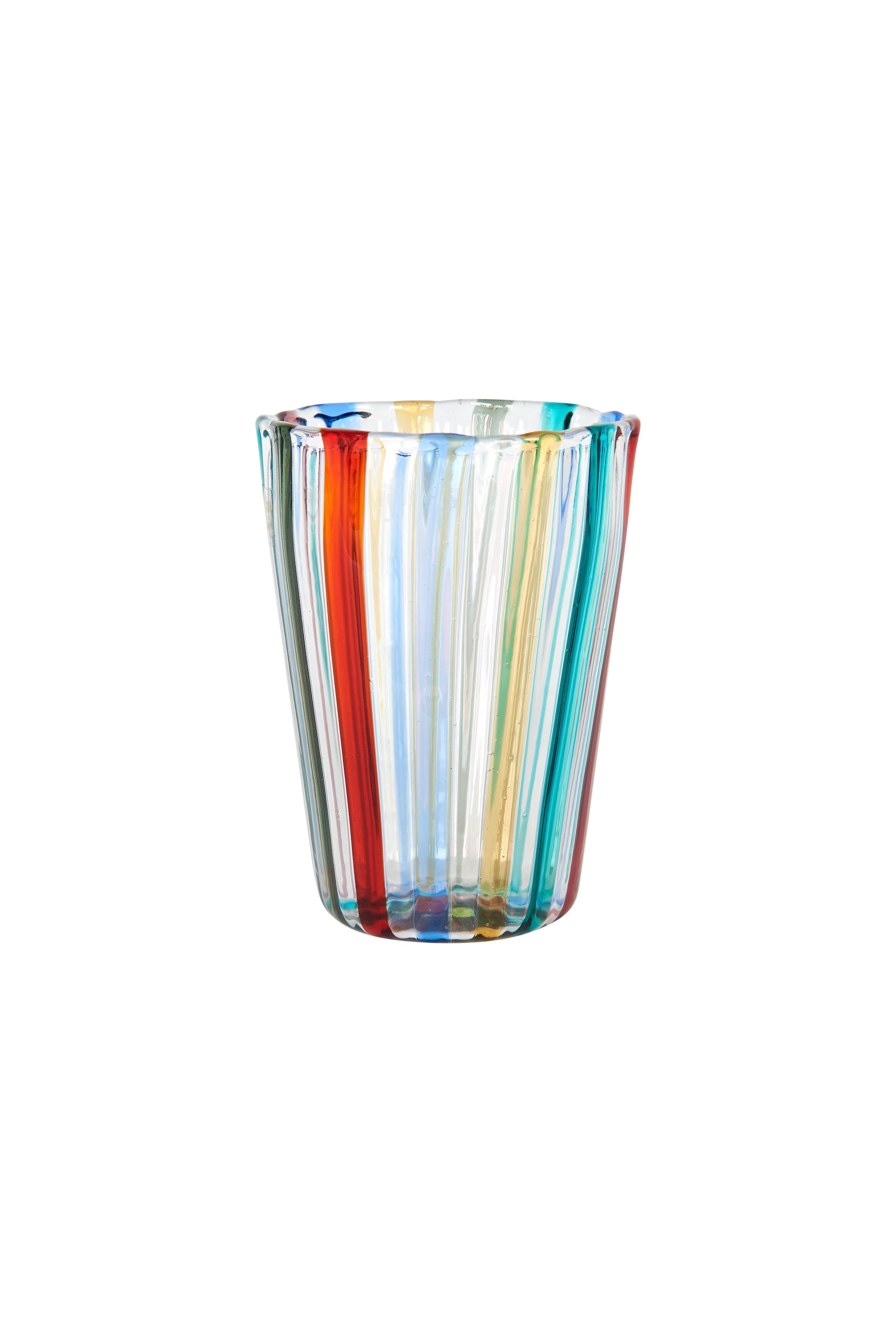 Multi-Coloured Handblown Murano Gio Ponti ‘A Canne’ Style Italian Glass
