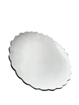 Joanna Ling Porcelain Scalloped Dinner Plate (w/ Black Edge)