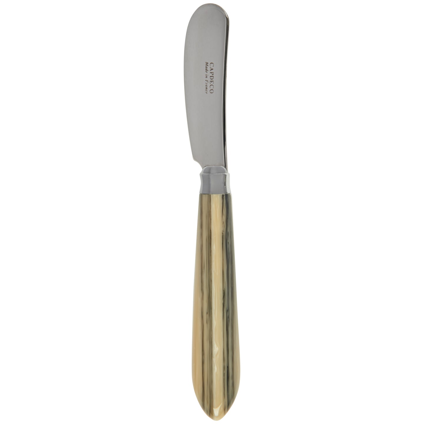 French Marbled Resin Stainless Steel Butter Spreader
