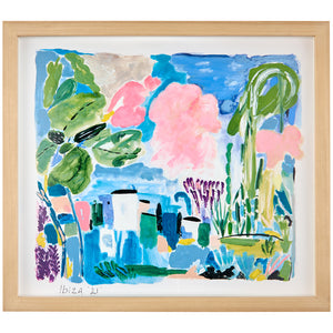 Susie Williamson ‘Ibiza’ Framed Work on Paper, 2021
