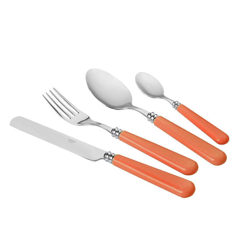Orange Mix and Match Colourful French Stainless Steel Cutlery