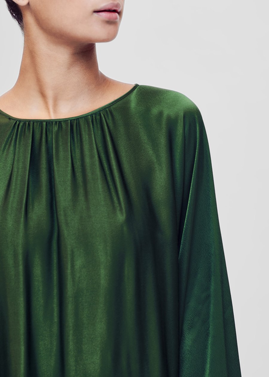 ASCENO RHODES JADE GREEN BAMBOO SATIN MAXI DRESS The Edition 94 ASCENO RHODES JADE GREEN BAMBOO SATIN MAXI DRESS The Edition 94