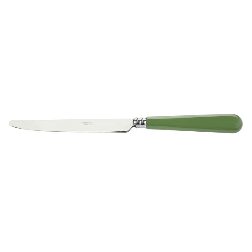 Green/Olive Mix and Match Colourful French Stainless Steel Cutlery