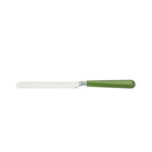 Green/Olive Mix and Match Colourful French Stainless Steel Cutlery