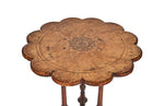 Antique Scalloped Side/Wine Table