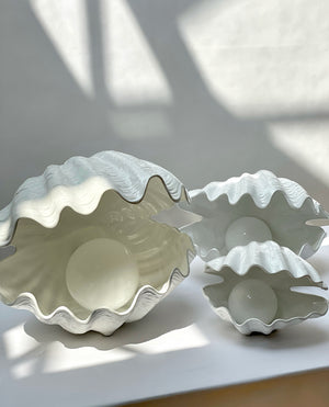 Handmade Italian Ceramic Shell Lamp