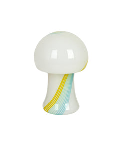 Vintage Coloured Swirl Murano Mushroom Lamp