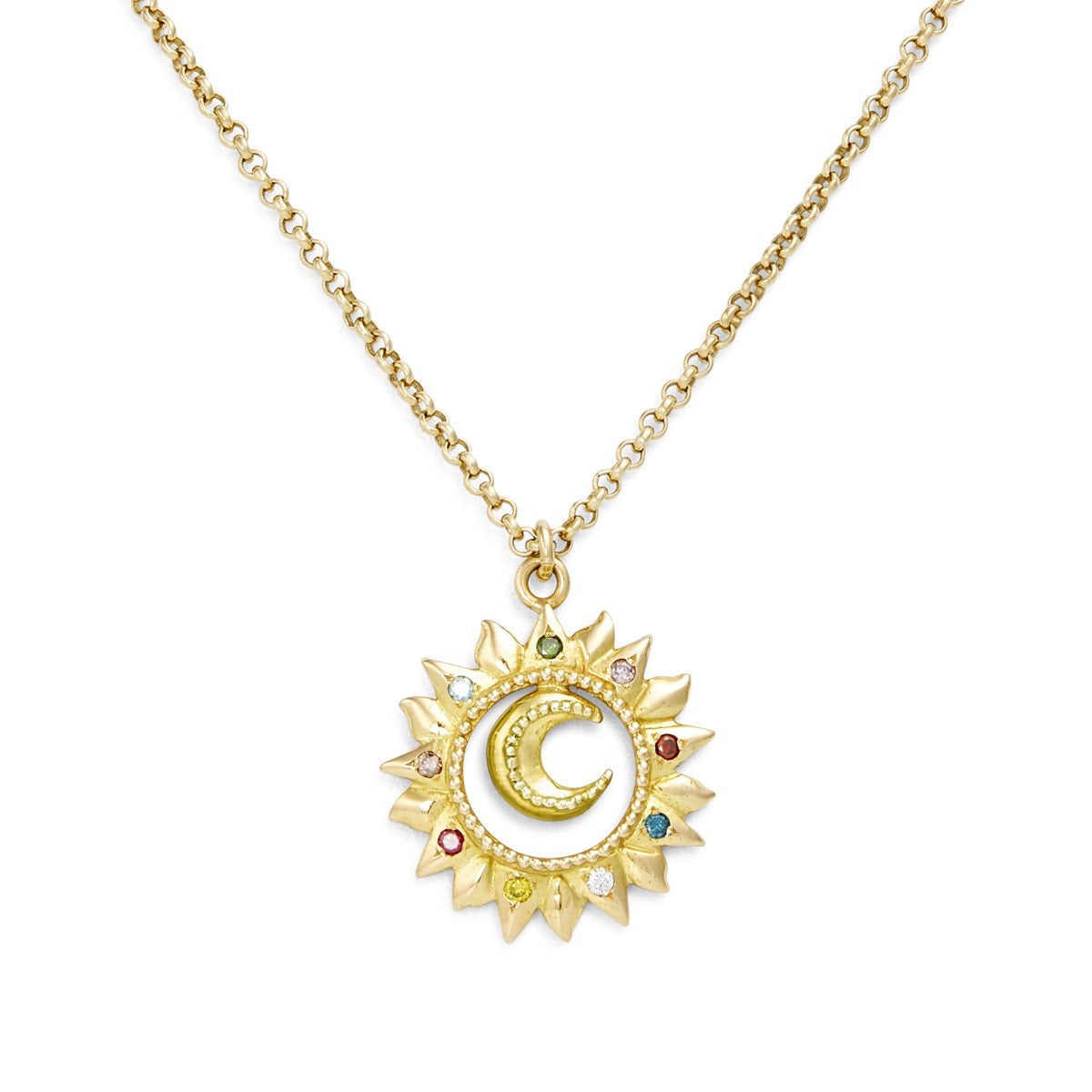 Eclisse Gold & Diamond Necklace by Sophie Harley