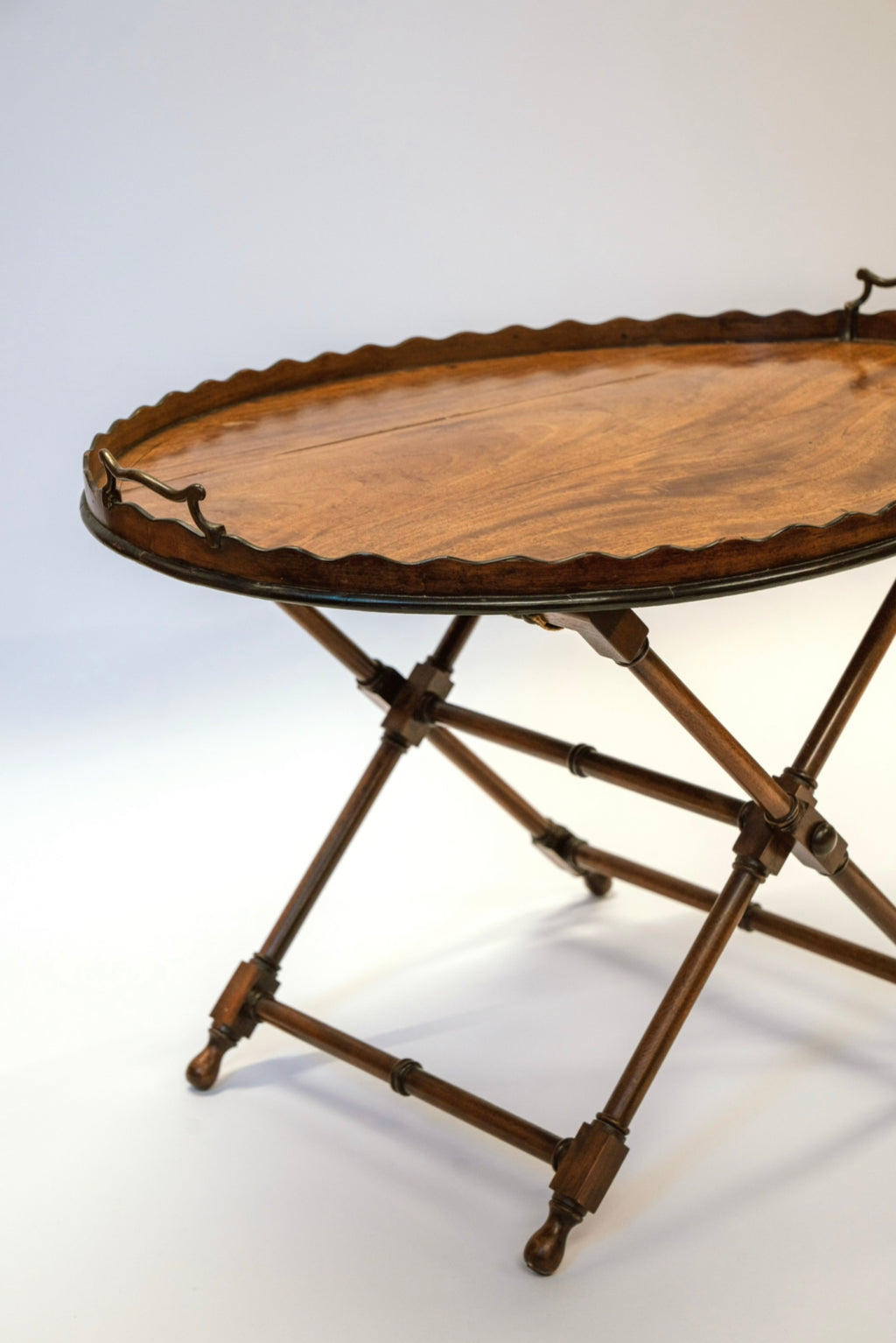 Antique 19th Century Mahogany Tray and Stand