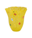 Sunshine Yellow Murano Frill Vase
