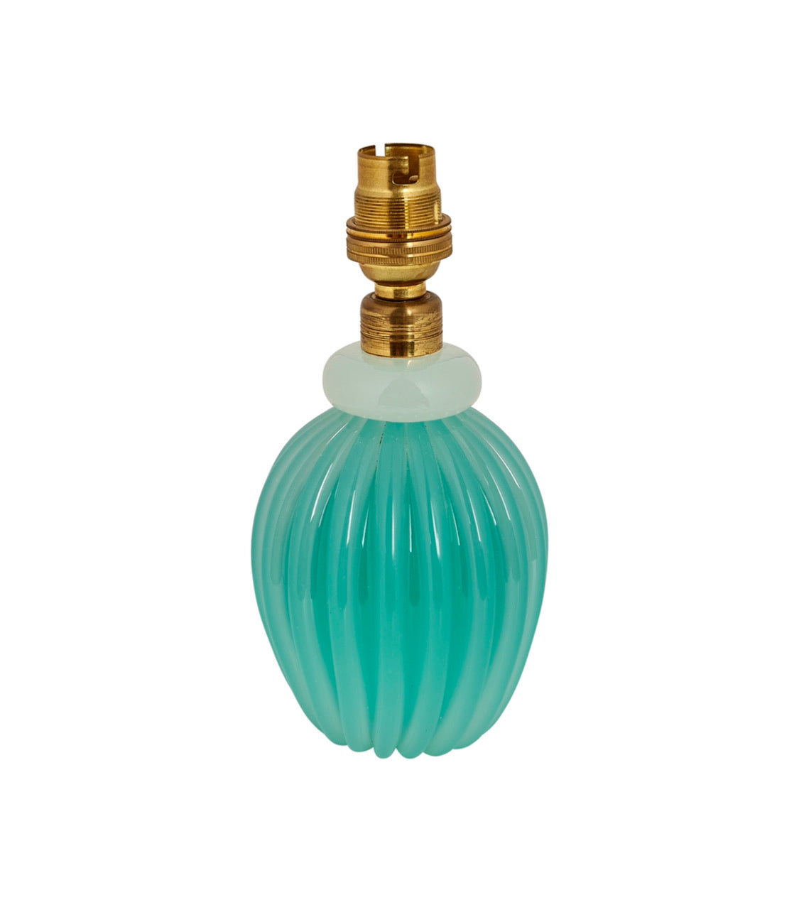 Vintage Turquoise Opalescent Murano Lampbase by Archimede Seguso