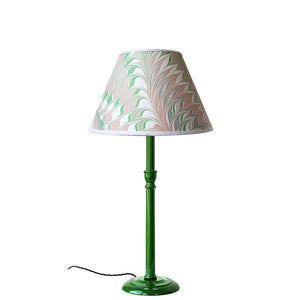 Tall Lacquered Lampbase in Palm Green