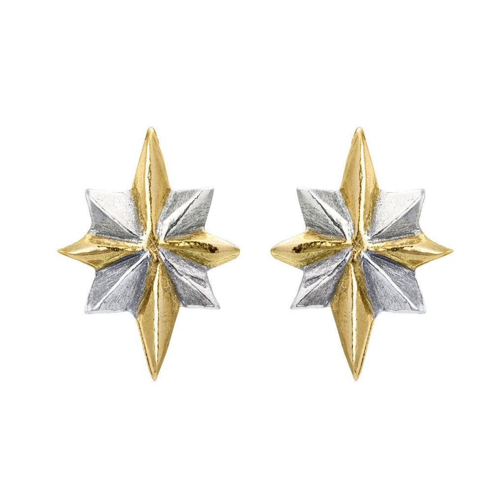 North Star Stud Earrings by Sophie Harley