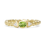 Green Garnet & Diamond Tutti Frutti Ring by Sophie Harley
