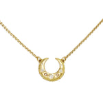 Large Luna Gold & Diamond Necklace by Sophie Harley