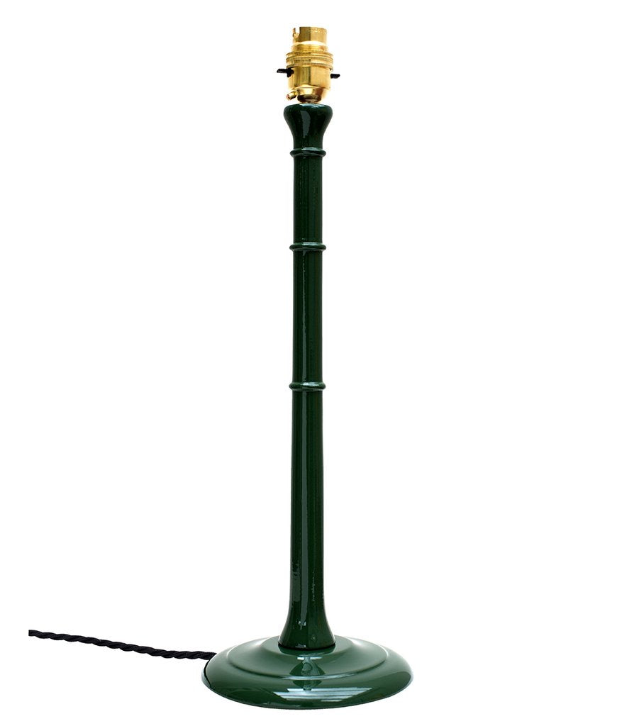 Tall Lacquered Asker Lampbase in Moss Green