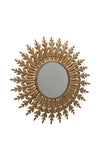 Vintage Brass Sun Mirror