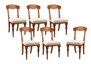Set of Six Original 1850s Pugin Style Dining Chairs