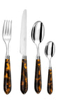 French Tortoiseshell Stainless Steel Cutlery